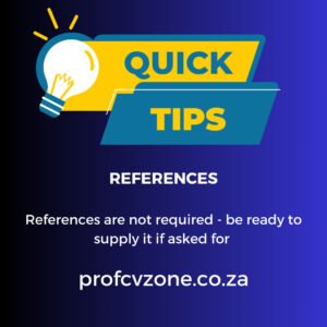 Tips References