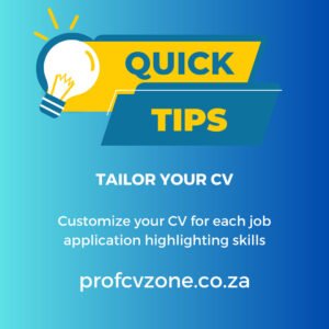 Tips Tailor Your Cv