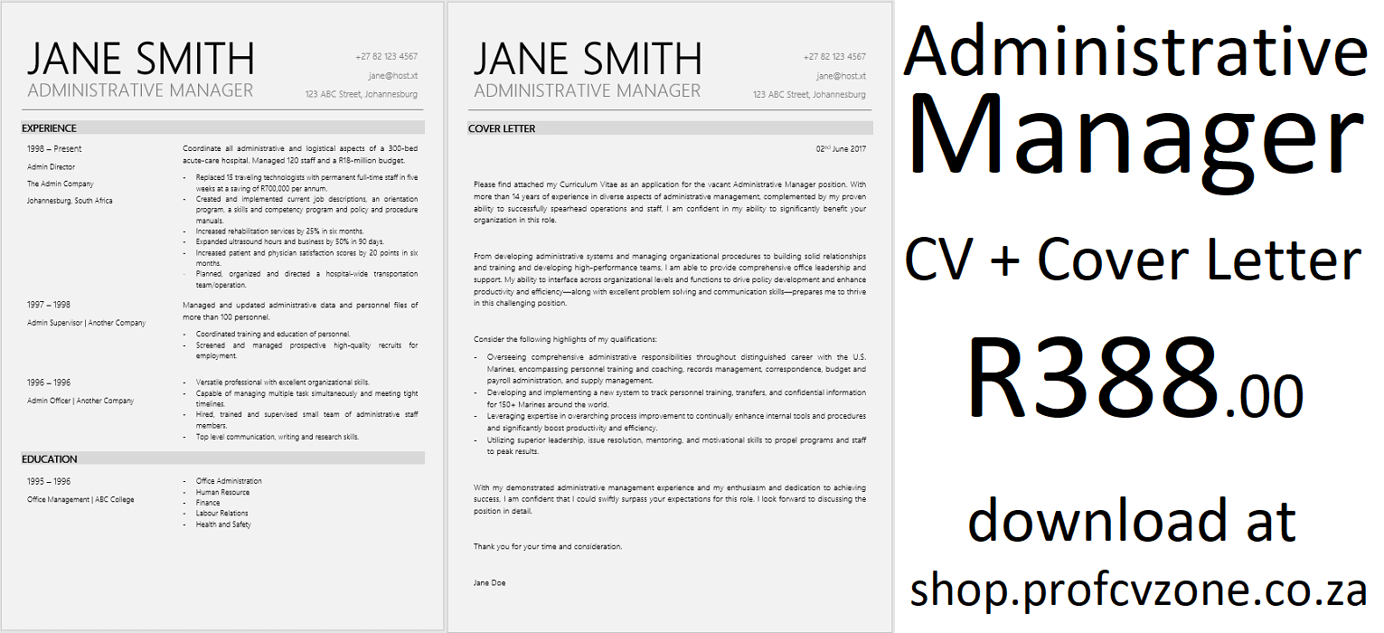 professional cv writing johannesburg